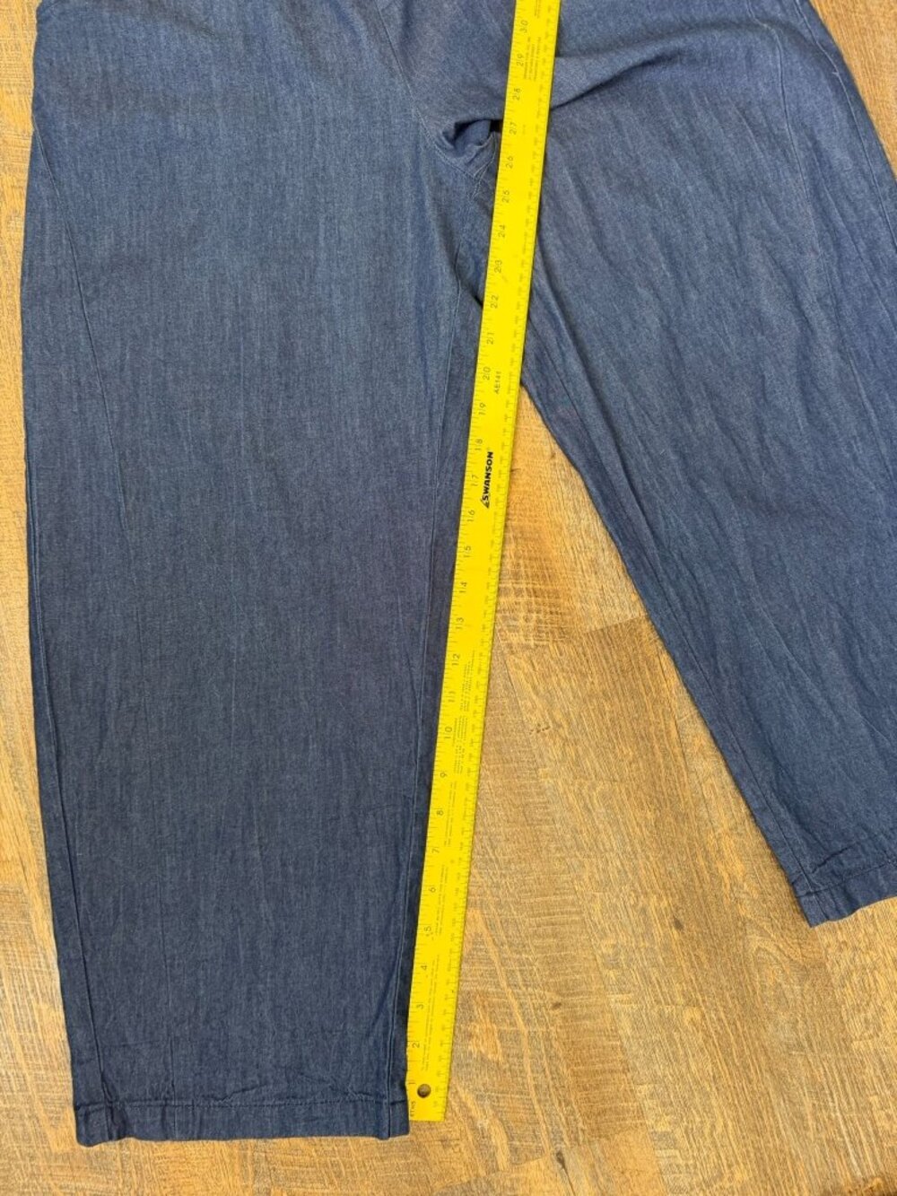 LA Relaxed Pants Women’s M Organic Cotton Pull On Blue - Picture 10 of 11